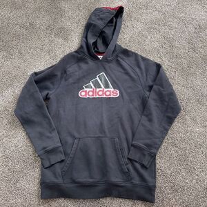 Adidas youth large black and red hoodie